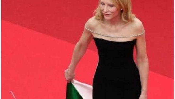 Cannes’a katılan Cate Blanchett’ten Filistin mesajı