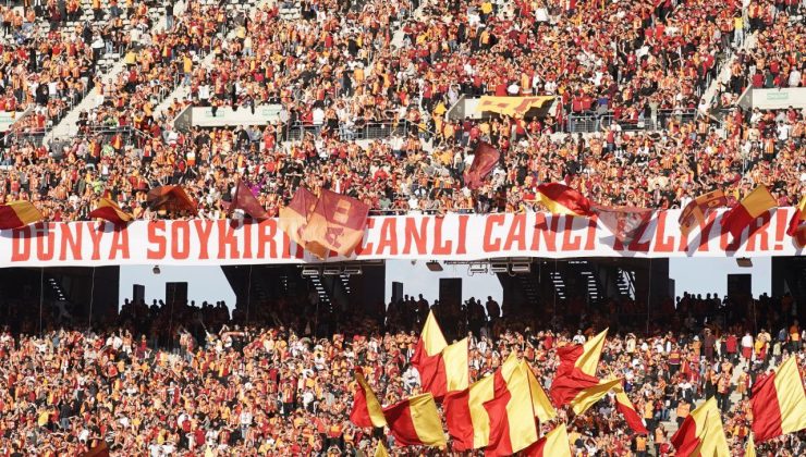 Galatasaray’dan Gazze’ye destek: Dünya soykırımı canlı canlı izliyor