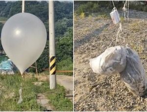 Kuzey Kore misilleme amacıyla Güney Kore’ye balonlarla çöp gönderdi