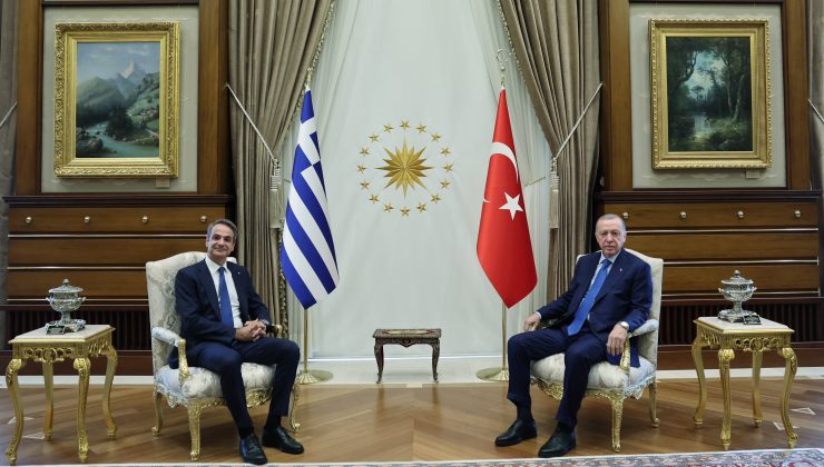 Erdoğan-Miçotakis görüşmesi Ankara’da başladı