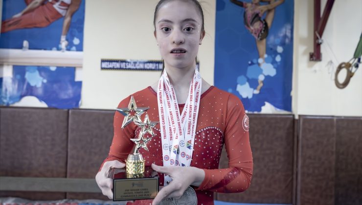 Dünya ikincisi down sendromlu cimnastikçi Sümeyye’nin yeni hedefi Avrupa şampiyonluğu