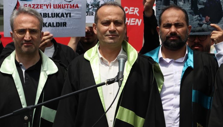 Tekirdağ’da akademisyenler İsrail’in Gazze’ye saldırılarını protesto etti