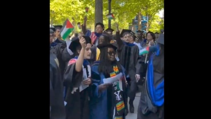 Yale Üniversitesi mezuniyet töreninde Filistin’e destek