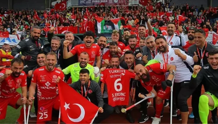 Türkiye Ampute Futbol Milli Takımı üst üste 3’üncü kez Avrupa şampiyonu