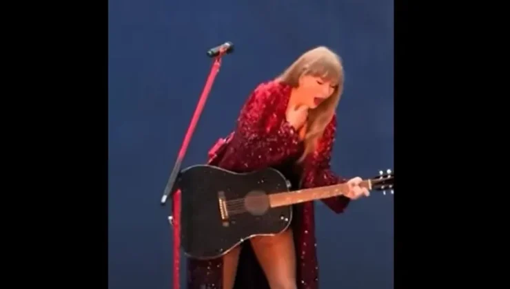 Taylor Swift sahnede böcek yuttu