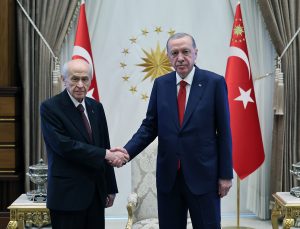 Erdoğan ve Bahçeli Beştepe’de bir araya geldi