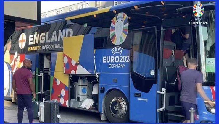 İngiltere Milli Takımı Berlin’e geldi: EURO 2024 finalinde İspanya ile karşılaşacak
