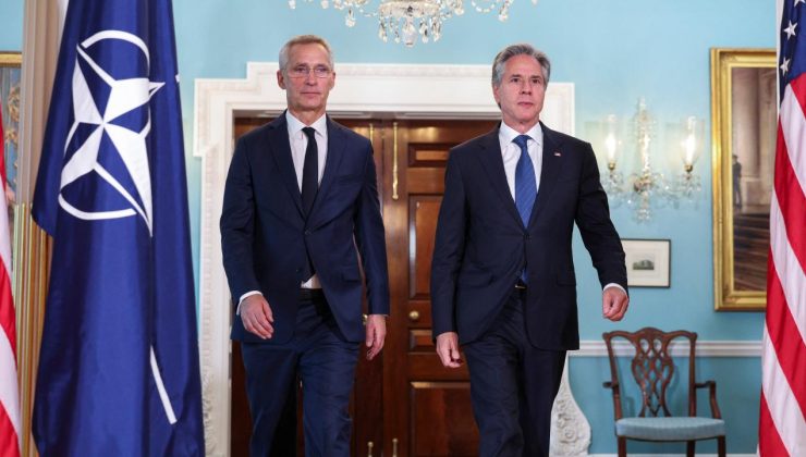 NATO Genel Sekreteri ve ABD Dışişleri Bakanı Ukrayna’yı görüştü