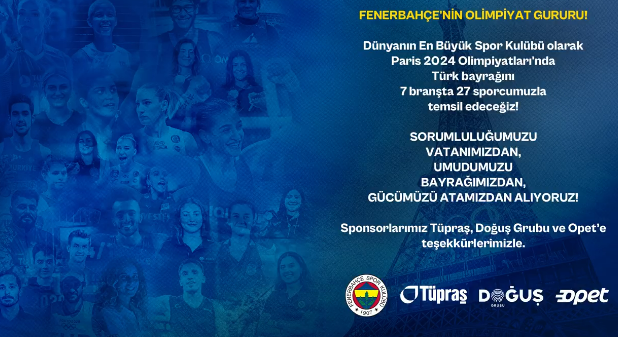 Fenerbahçe’den Paris 2024 paylaşımı