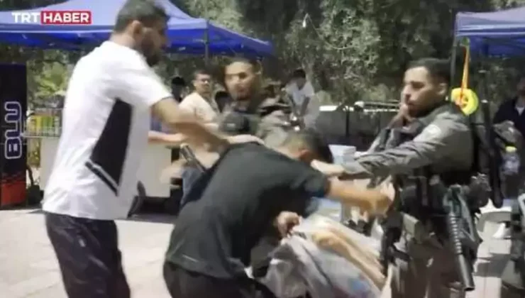 İsrail polisi TRT Haber ekibine saldırdı