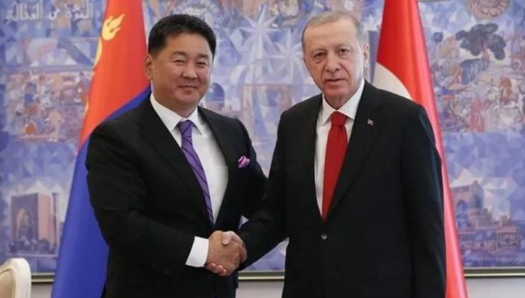 Erdoğan, Khurelsukh ile bir araya geldi