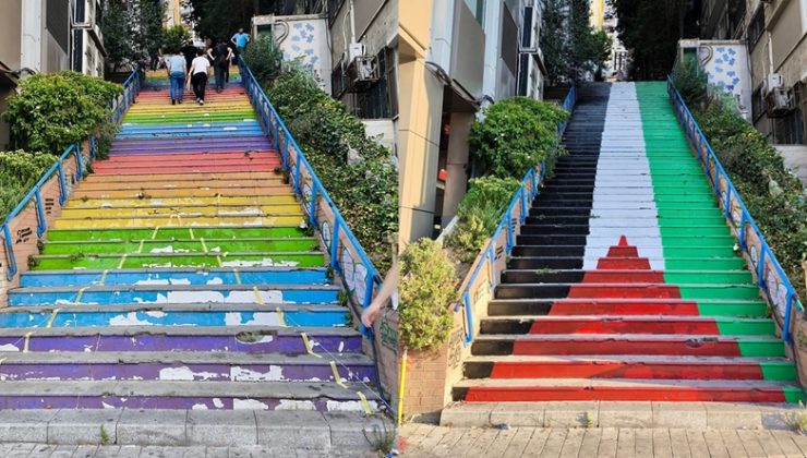 Filistin Bayrağı renkleriyle kaş yapalım derken göz çıkardılar