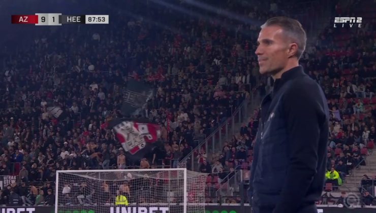 Robin van Persie’nin Heerenveen’i AZ Alkmaar karşısında 9-1 kaybetti!