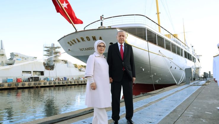 Erdoğan yenilenen Savarona Yatını ziyaret etti