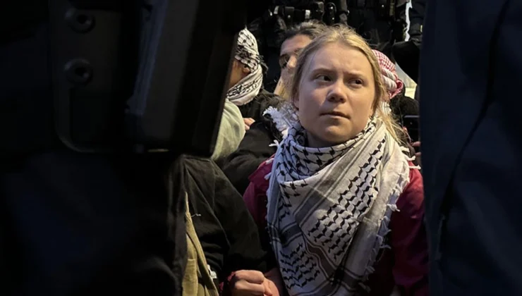 Greta Thunberg Gazze protestosunda gözaltına alındı