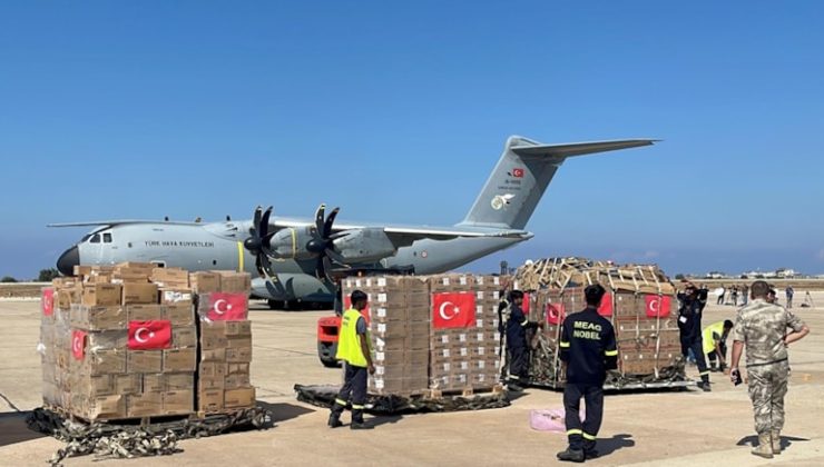 Türkiye’den Lübnan’a yardım uçağı