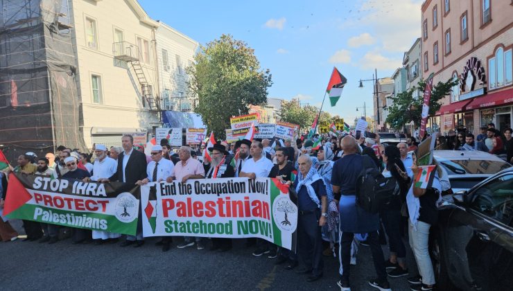 New Jersey, Paterson’da Filistin İçin Protesto: ‘Soykırıma Dur De’