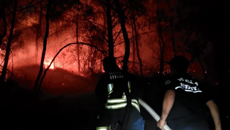 Dalaman’da “Sıcak” gece, alevler söndürülemedi