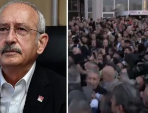 Erdoğan’ın açtığı davada Kılıçdaroğlu’nu kalabalık karşıladı