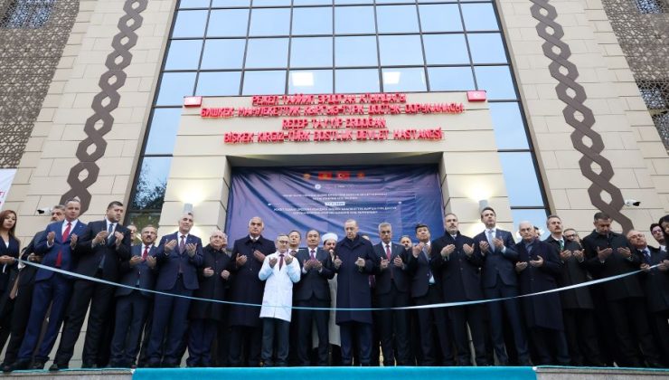 Cumhurbaşkanı Erdoğan, Bişkek Kırgız-Türk Dostluk Devlet Hastanesi’nin açılışını yaptı