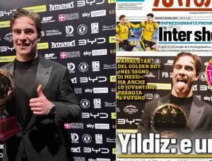 “Golden Boy Web” ödülünü alan Kenan Yıldız, İtalya’da manşetlerde