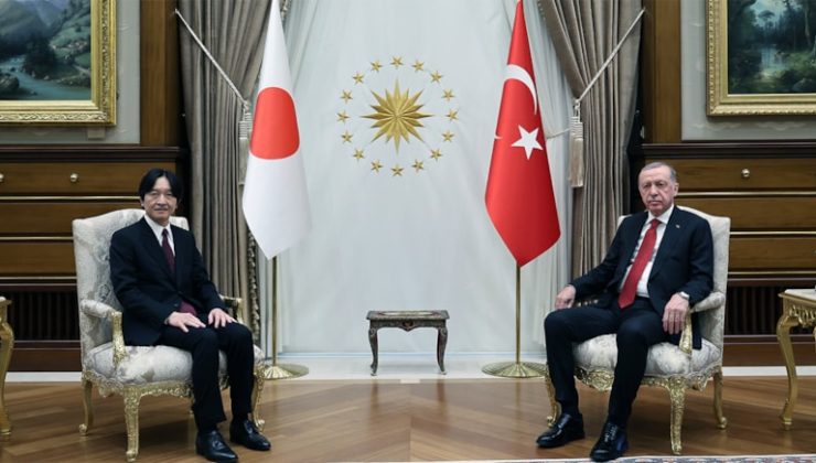 Cumhurbaşkanı Erdoğan, Japon veliaht prensle bir araya geldi