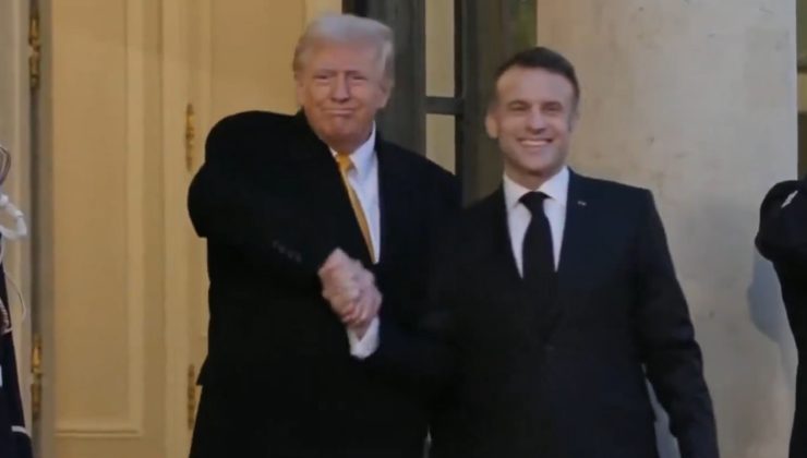 Trump, Macron’la görüştü: El sıkışmaları gündem oldu