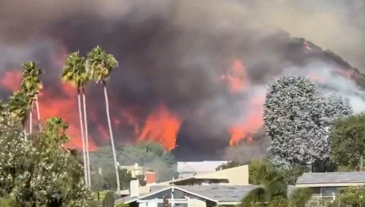 Los Angeles’ta çifte tehlike: Yangın ve fırtına alarmı