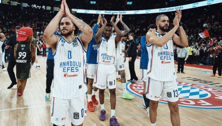 Anadolu Efes Bayern Münih’i deplasmanda yıktı