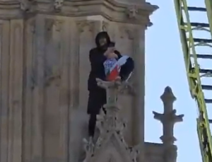 Big Ben’de 16 saatlik Filistin protestosu