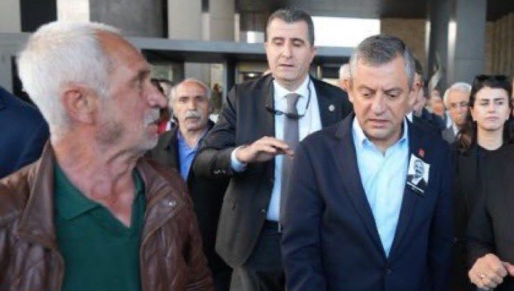 CHP lideri Özgür Özel’e cenaze çıkışı saldırı!