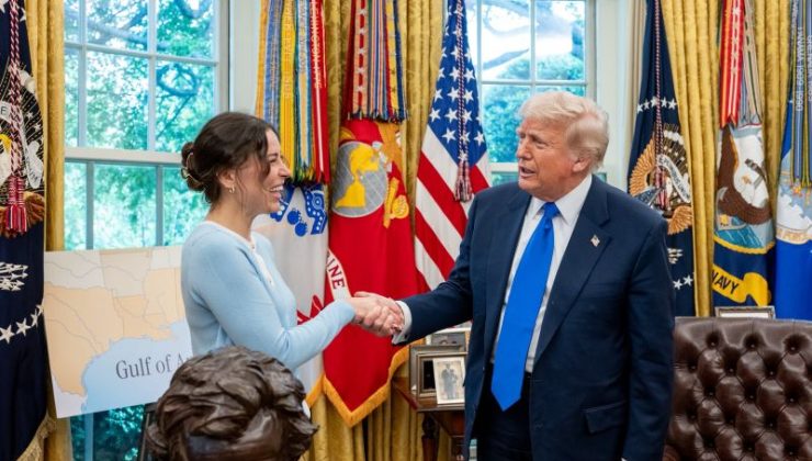 Rusya’da vatana ihanetle suçlanmıştı: Karelina Trump’la Oval Ofis’te